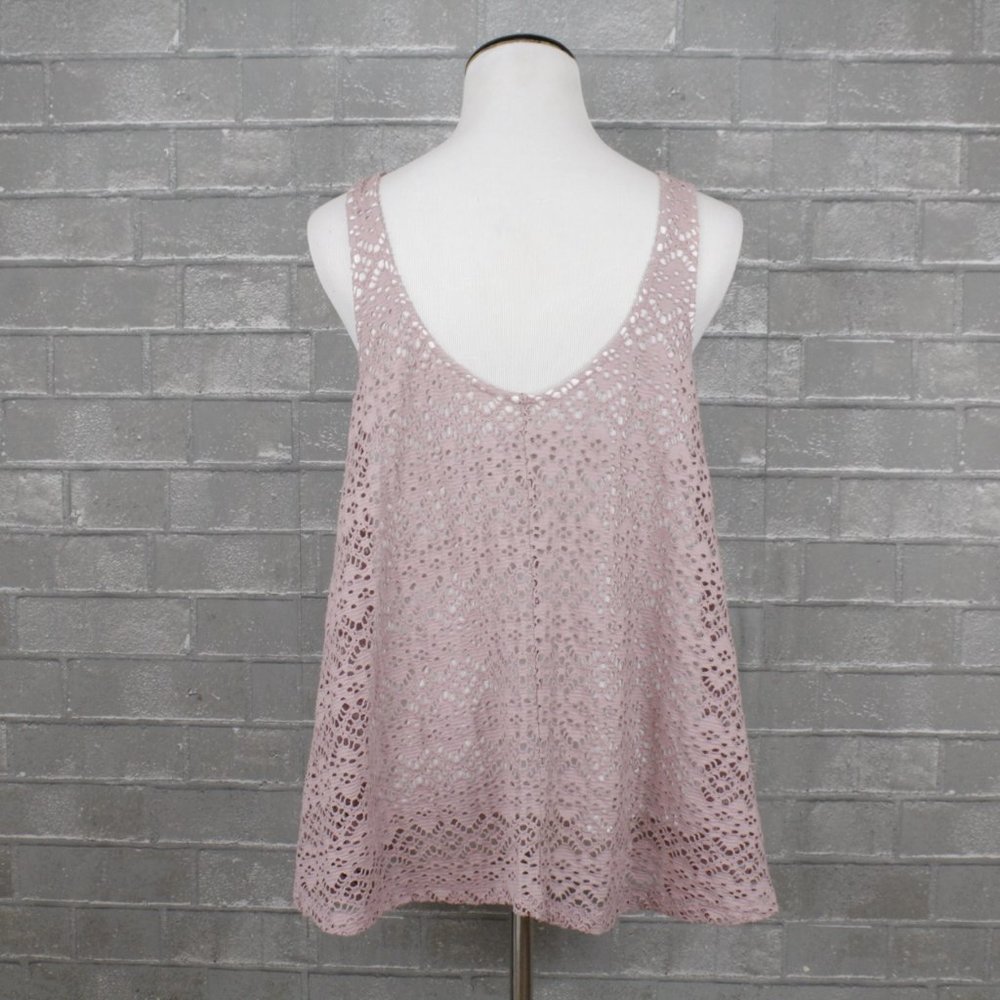 Anthro Deletta Purple Eyelet Tank Top - Picture 5 of 12